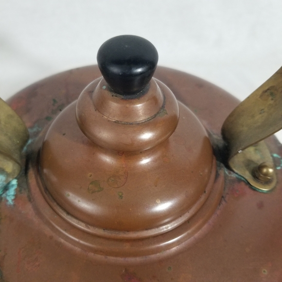Vintage Solid Copper Tea Kettle Made in England - Picture 4 of 16